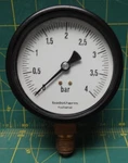 3 1/2" Badotherm Holland Pressure Gauge 0-4 Bar Lm Npt. Fixed Price $55.00.