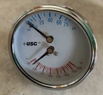Ametek/us Gauge 2-1/2" Fig No. PT1088K 75 Psi 60-320 1/4" Anpt. Fixed Price $19.99.