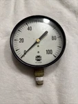 Vintage U.s. Gauge Usg 0-100 Psi Pressure Bottom Mount Brass Fitting. Fixed Price $17.99.