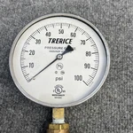 Trerice MH59892 Pressure Gauge - 100 Psi With Apollo 1/4 Ball Valve Used. Fixed Price $24.99.
