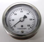 Ashcroft ASH-63-10085-02B-600 Psi Pressure GAUGE(1 Lot 3)-ITL. Fixed Price $15.00.