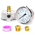 5000PSI Stainless Steel 1/4" Npt 2.5" Face Dial Liquid Filled Pressure Gauge W. Fixed Price $29.97.