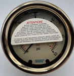 Wika 9734231 Pressure Gauge 60 Psi, 2-1/2 Face Diameter, Cbm, Glycerin Filled. Fixed Price $44.95.