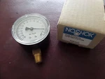 Noshok, 25.200 Pressure Gauge, 1/4" Bottom Conn. 15INH2O Vac., Swiss Made. Fixed Price $21.99.