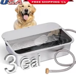 Automatic Stainless Steel Dog Water Dispenser 3 Gallon Large Capacity Pet Bowl. Fixed Price $97.73.