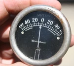 Westinghouse 60-60 Vintage Induction Amp Gauge Pat. 1917. Fixed Price $89.00.