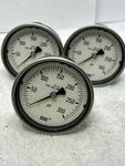 Lot Of Wika Pressure Gauge, 2.5 0-300PSI 316 Stainless, 1/4" Npt Connect. Fixed Price $39.99.