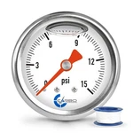 Carbo Instruments 1-1/2 Fuel Pressure Gauge, Stainless Steel Case 304, Chrome.... Fixed Price $22.91.
