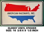 American Raceways Inc - Vinyl Decal Sticker Vintage Official Pace Cars Ari. Fixed Price $36.44.