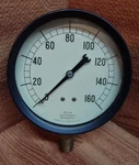 1/2" Marsh Instrument Co. Pressure Gauge 0-160 Psi Lbm Connection #024-131. Fixed Price $74.99.