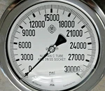 Mcdaniel Controls 0-30000PSI Pressure Gauge 6" Liquid Filled. Fixed Price $100.00.