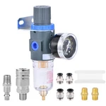 1/4 Inch Npt Air Filter Pressure Regulator, Water-trap Tool Compressor Fi.... Fixed Price $31.67.