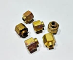 (6) Brass Weatherhead 3300X6X2 3/8" Fpt 1/8" Female Reducing Coupling. Fixed Price $13.99.
