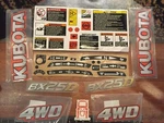 *oem Kubota BX25D Tractor Kit Decals Sticker Full Set *restore*. Fixed Price $146.08.