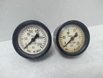 Vintage Soviet Pressure GAUGES,2 Pieces. Made Ussr. Fixed Price $37.99.