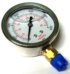 Gauge 2-1/2" Face Case 0-600 Psi/kpa/bar 1/4" Npt Brass Lower Filled 675ER22. Fixed Price $22.62.