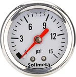 Solimeta 1.5" Dial Size, Oil Filled, 1/8 Npt Inline Fuel Pressure Gauge - 304 St. Fixed Price $20.88.
