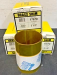 Lot Of Precision Band 17670 Brass Shim Stock 6"X60".020G 263B. Fixed Price $100.00.