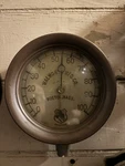 6 Inch Brass Frame Ashcroft Walworth Mfg. Co., Boston Steam Pressure Gauge. Fixed Price $125.00.
