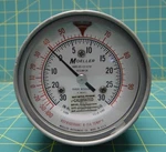 1/2" Moeller (R-114) Gauge 30-0-30 In Hg And Psig, SCS3M13N, 6685-00-135-6781. Fixed Price $62.00.