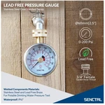 Home Potable Water Pressure Gauge 0-200 Psi, Stainless Steel. Fixed Price $24.79.