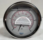 Wika 9734435 Pressure Gauge 4" Face, 1/2" Npt 15 Psi Brand New In Box. Fixed Price $17.99.