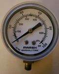 MARSH(5) New Instrument Pressure Gauge 1/8 Npt 3" Diameter 0-100 Psi J6048. Fixed Price $36.00.
