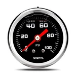 Senctrl 0-100 Psi Fuel Pressure Gauge, 1-1/2" Black Dial, 1/8" Npt. Fixed Price $24.39.