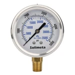 Solimeta 2-1/2" Dial Size, Oil Filled Hydraulic Pressure Gauge, 0-5000PSI/KPA. Fixed Price $14.04.