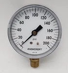 Ashcroft 436-08 2-3/4" Face (200 Psi) Gauge 1/2" Fitting. Fixed Price $32.90.