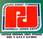 Parnelli Jones Enterprises Vintage Original Vinyl Decal Sticker Racing-scca. Fixed Price $13.75.