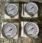 Figure 4-1/2 In. Pressure Gauge 0-160# FNWG0160R New. Fixed Price $16.99.