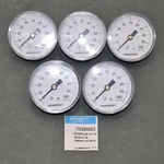 (5) Ashcroft Pressure Gauges 25W1005PH02B100#, 0-100 Psi, 2-1/2" Dial, 1/4" Npt. Fixed Price $69.95.