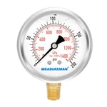 Measureman 2-1/2INCH Dial Size, Liquid Filled Pressure Gauge, 0-200 Psi. Fixed Price $26.99.