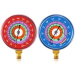 Relaxweex Refrigeration Pressure Gauge Kit R-134A, R-404A, 70MM(2-3/4" Dial). Fixed Price $25.42.