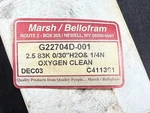 Marsh/bellofram G22705D-001 Oxygen Clean 2.5" Pressure Gauge. Fixed Price $45.00.