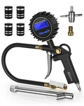 Digital Tire Pressure Gauge With Inflator, T500 Air Compressor Attachments, H.... Fixed Price $37.93.