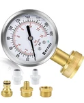 Bernoi Glycerin Filled Water Pressure Gauge Kit 0-200 Psi With Adapters. Fixed Price $15.00.