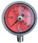 Rare Wika Industrial Pressure Gauge With Red Max Hand 1500PSI 1/4 Npt Male. Fixed Price $61.58.