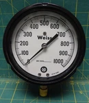 Weiss Pressure Gauge 1/2" Dial 1000 Psi Lower 1/4 Npt Connection. Fixed Price $40.00.