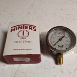 Winters PFQ805R1 0-160PSI 2-1/2" Liquid Filled Bottom Mnt Gauge,ss/brass 1/4"NPT. Fixed Price $24.99.