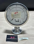 New Surplus- Topline Model SP74-02 Filled Pressure Gauge, 0-60PSI, Sanitary. Fixed Price $125.00.