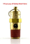 New 1/4" Npt 175 Psi Air Compressor Relief Pressure Safety Valve, Tank Pop Off. Fixed Price $7.49.