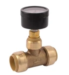 Sharkbite 3/4 Inch Push-to-connect Brass Tee With Water Pressure Gauge. Fixed Price $56.97.