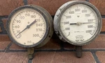 Vintage Weksler Royal, Marshalltown Pressure Gauge Lot Of 2, Steampunk. Fixed Price $29.97.