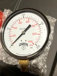 Winters PEM225LF Pressure Gauge, To 200 Psi, 1/4 Mnpt, Steel, Black. Fixed Price $25.00.