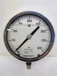 Ashcroft 45-1009-SW-L-02-L-400, Pressure Gauge 0-400 Psi, 4-1/2". Fixed Price $160.00.