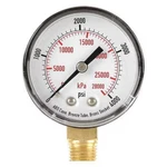 Pressure Gauge, Commercial, 4000 Psi, 2 In Dial, 1/4 Mnpt, Bottom. Fixed Price $11.49.