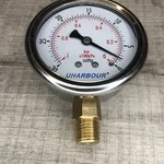 Uharbour Glycerin Filled Vacuum Pressure Gauge, 2-1/2" Clear DIAL,1/4"NPT Bottom. Fixed Price $14.99.