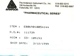 Nib Anderson Instruments EB069010054144 Pharmaceutical Gauge 0-60PSI. Fixed Price $100.00.
